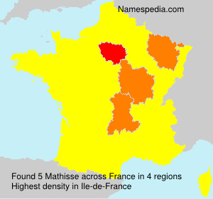 Surname Mathisse in France Surname Mathisse in France