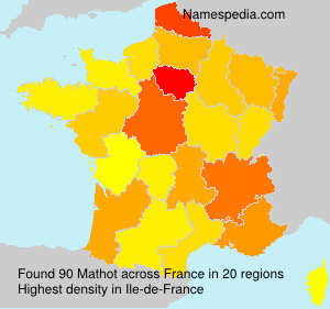 Surname Mathot in France Surname Mathot in France