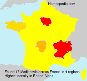 Surname Matijasevic in France Surname Matijasevic in France