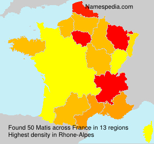 Surname Matis in France Surname Matis in France