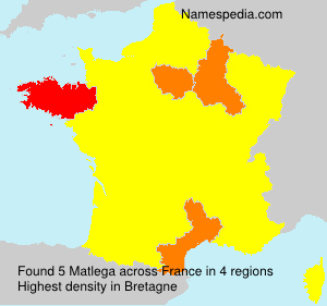 Surname Matlega in France Surname Matlega in France