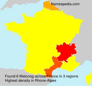 Surname Matonog in France Surname Matonog in France