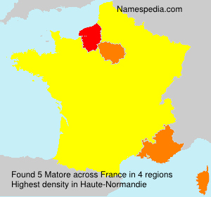 Surname Matore in France Surname Matore in France