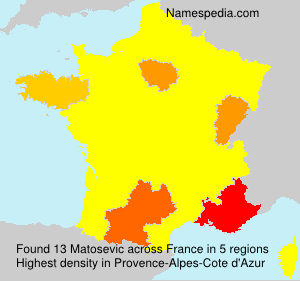 Surname Matosevic in France Surname Matosevic in France