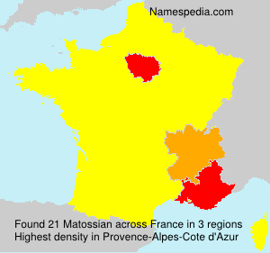 Surname Matossian in France Surname Matossian in France