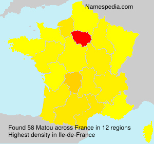 Surname Matou in France Surname Matou in France