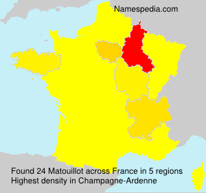 Surname Matouillot in France Surname Matouillot in France