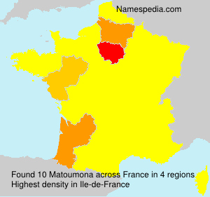 Surname Matoumona in France Surname Matoumona in France