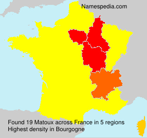 Surname Matoux in France Surname Matoux in France