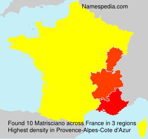 Surname Matrisciano in France