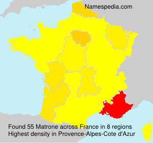 Surname Matrone in France Surname Matrone in France
