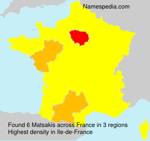 Surname Matsakis in France Surname Matsakis in France