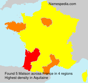 Surname Matson in France Surname Matson in France