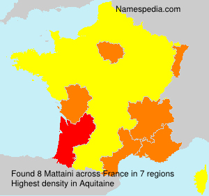 Surname Mattaini in France Surname Mattaini in France