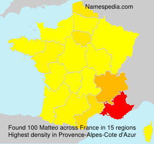 Surname Matteo in France Surname Matteo in France