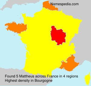Surname Mattheus in France Surname Mattheus in France