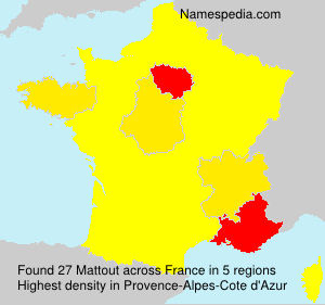Surname Mattout in France Surname Mattout in France