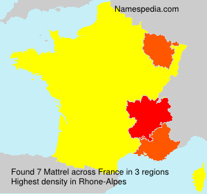 Surname Mattrel in France Surname Mattrel in France