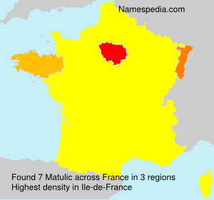 Surname Matulic in France Surname Matulic in France