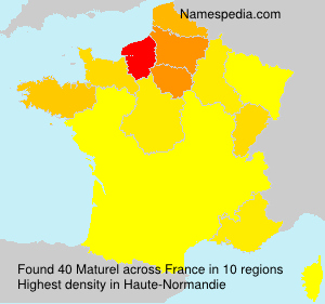 Surname Maturel in France Surname Maturel in France