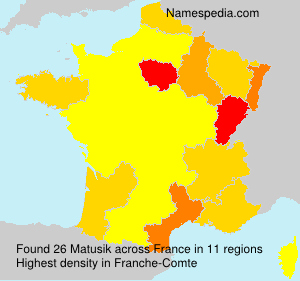 Surname Matusik in France Surname Matusik in France