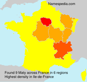 Surname Maty in France Surname Maty in France