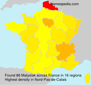 Surname Matysiak in France Surname Matysiak in France