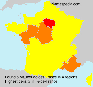 Surname Mauber in France Surname Mauber in France