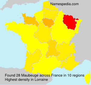 Surname Maubeuge in France Surname Maubeuge in France