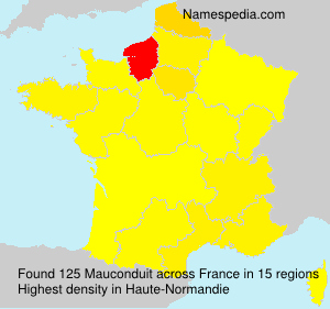 Surname Mauconduit in France Surname Mauconduit in France