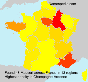Surname Maucort in France Surname Maucort in France
