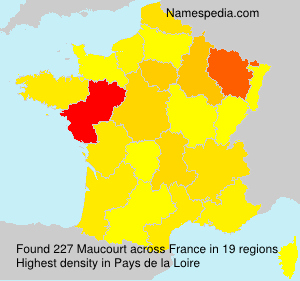 Surname Maucourt in France Surname Maucourt in France