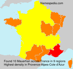 Surname Mauerhan in France Surname Mauerhan in France