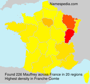 Surname Mauffrey in France Surname Mauffrey in France