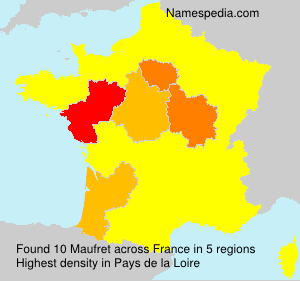 Surname Maufret in France Surname Maufret in France