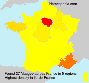 Surname Maugee in France Surname Maugee in France