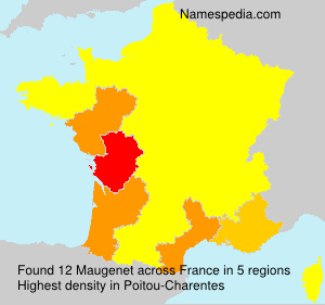 Surname Maugenet in France Surname Maugenet in France