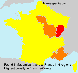 Surname Maupassant in France Surname Maupassant in France