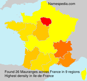 Surname Mauranges in France Surname Mauranges in France