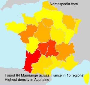 Surname Mauriange in France