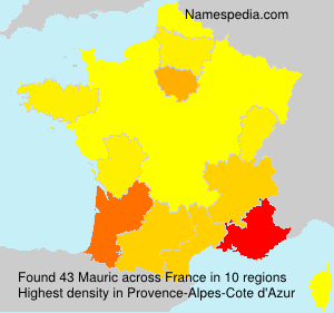 Surname Mauric in France Surname Mauric in France