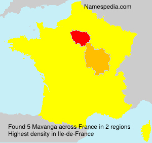 Surname Mavanga in France Surname Mavanga in France