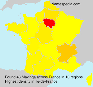 Surname Mavinga in France Surname Mavinga in France