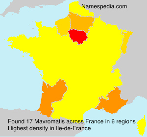 Surname Mavromatis in France