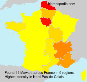 Surname Mawart in France Surname Mawart in France