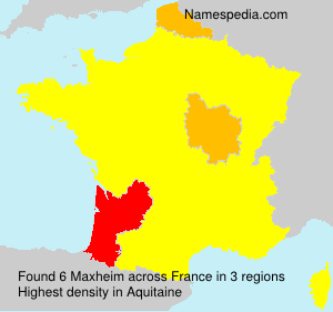Surname Maxheim in France Surname Maxheim in France