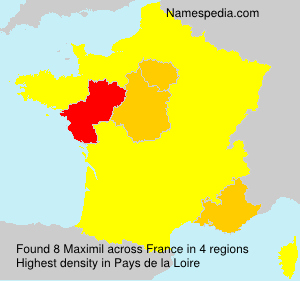 Surname Maximil in France Surname Maximil in France
