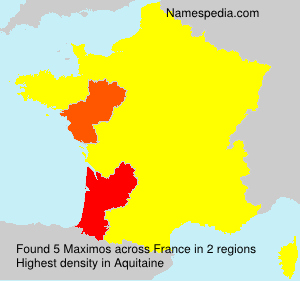 Surname Maximos in France Surname Maximos in France