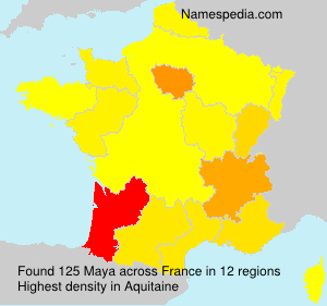 Surname Maya in France Surname Maya in France
