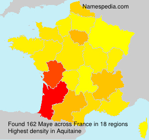 Surname Maye in France Surname Maye in France